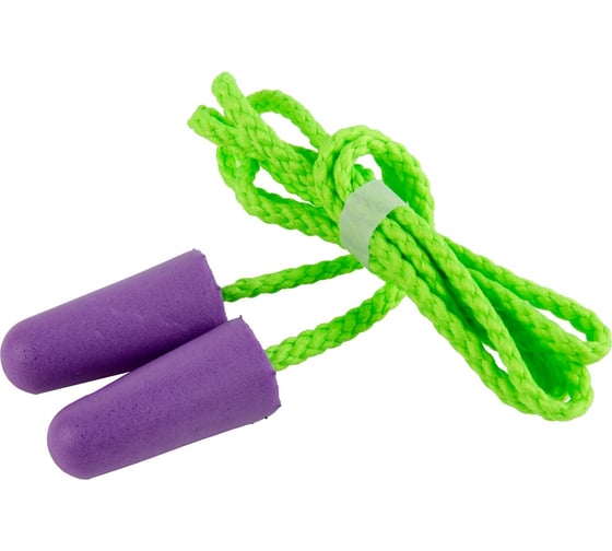 Беруши одноразовые с хлопковым шнурком Jeta Safety 38 дБ JEM-438-C 1