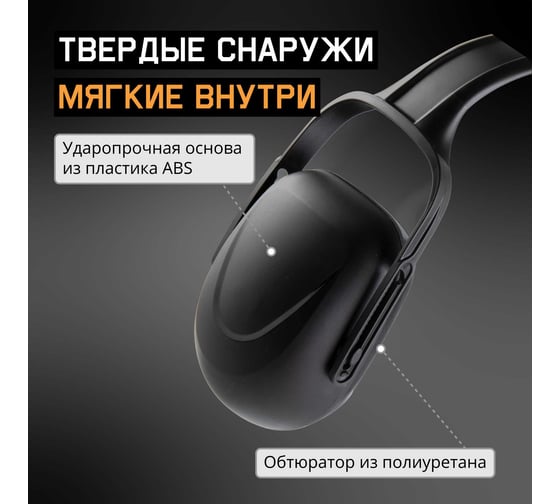 Противошумные наушники Jeta Safety, цвет черный, 27ДБ JEM102