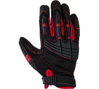 Виброзащитные, противоударные перчатки Jeta Safety, черный/красный, размер L/JAV02, JAV02-9/L