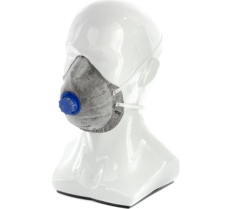 Фильтрующая полумаска-респиратор СИБРТЕХ, c угольным слоем, с клапаном выдоха, FFP1/СИБРТЕХ/Россия 89246
