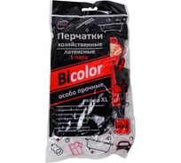 Перчатки хозяйственные Континентпак BiColor черно-красные XL (120) 139469 33779923