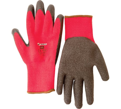 Перчатки SKRAB, акрил с латексным рифленым покрытием, 10/XL 27648