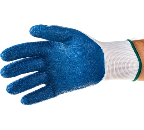 Перчатки SKRAB, полиэстер с латексным рифленным покрытием, 8/M 27653