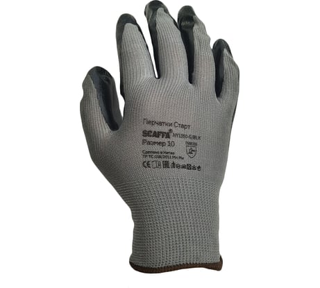 Защитные перчатки Scaffa Старт NY1350-G/BLK-8 от механических воздействий, размер 8 00-01018558