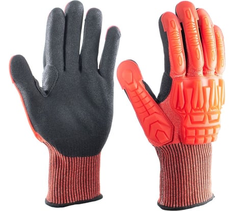 Перчатки противоударные антипорезные с усиленным вспененным латексным покрытием Фабрика Перчаток ПЕР-П-РЕЗ-ПОК