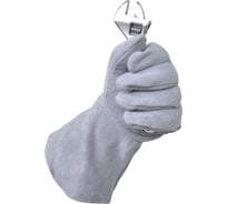Краги спилковые КРС ARCTICUS серые АВ, длина 35 см, размер 10, 3 пары 200435-103