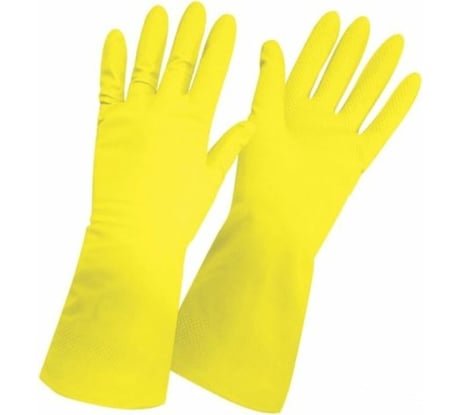 Латексные перчатки Рыжий кот RC-LF повышенной прочности, c хлопковым напылением, размер XL 092423