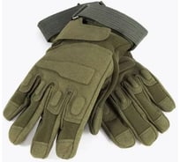 Перчатки трекинговые Следопыт TACTIC с защитными накладками, зеленые, размер ХL/250/ PF-TG-06