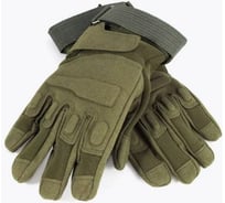 Перчатки трекинговые Следопыт TACTIC с защитными накладками, зеленые, размер L/250/ PF-TG-05