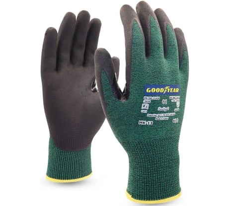 Рабочие перчатки Goodyear покрытие устойчивое к порезам №9, MK-13N9