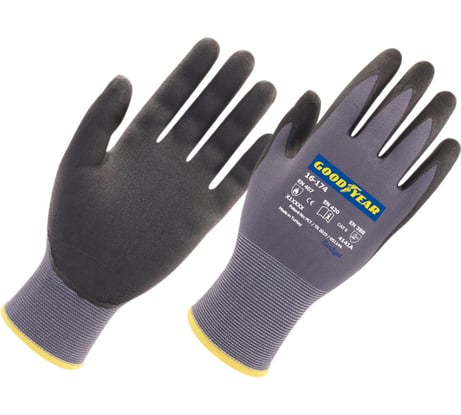 Рабочие перчатки Goodyear усиленная прочность в стыках пальцев №10, 16-174N10