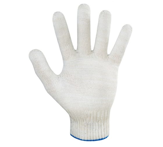 Рабочие перчатки BIO-TEXTILES, белые, хб, 7,5 класс, 4 нити, PER101 1