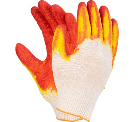Хлопчатобумажные перчатки с двойным латексным обливом Fort 0010004278