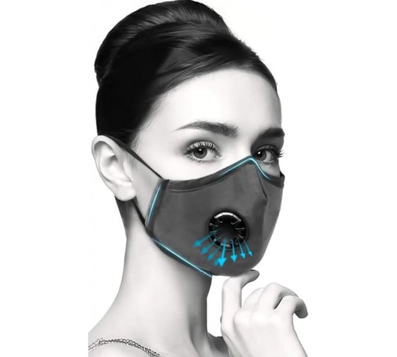 Городские маски RoadLike Air, 2 шт., черный-черный, 2BA012
