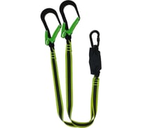 Страховочный  строп Потенциал аАд (Искробезопасный) двойной с амортизатором КР-01,КР-01 КТ-23В (алюм. фурнитура) L-2м ptc0128