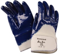 Перчатки с нитриловым покрытием HONEYWELL Блюсейф Bluesafe, с крагой, T107-10