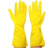 Латексные перчатки Кошкин Дом, желтые, размер M, 30-05-002