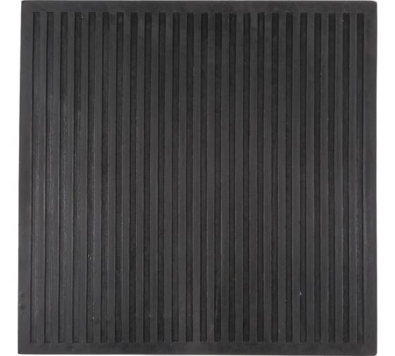 Коврик SUNSTEP резиновый, диэлектрический, 50x50 см, чёрный 31-001