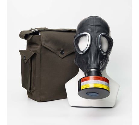 Противогаз фильтрующий "-3301(ППФ)" марки А1В1Е1 с лицевой частью ШМП БРИЗ 500104004
