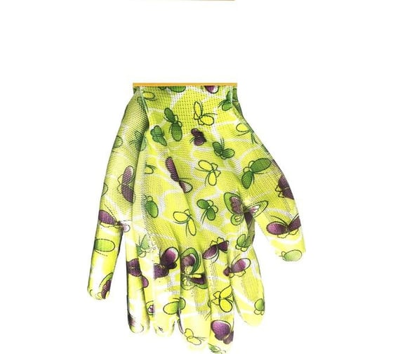 Нейлоновые перчатки АртСтефа 506-001, с силиконовым покрытием рис, хозяйственные, УТ-00139935 1