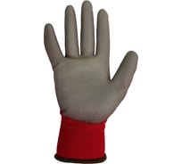 Перчатки нейлоновые с полиуретановым покрытием S. GLOVES "STARKA RED" красные, размер 09 31620Х-09