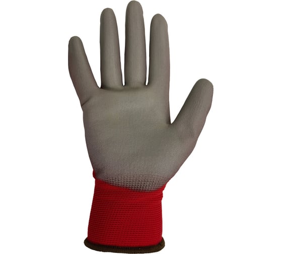 Перчатки нейлоновые с полиуретановым покрытием S. GLOVES "STARKA RED" красные, размер 08,31620Х-08