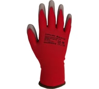 Перчатки нейлоновые с полиуретановым покрытием S. GLOVES "STARKA RED" красные, размер 10 31620Х-10
