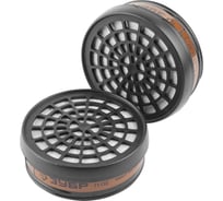 Сменный фильтр Зубр ЭКСПЕРТ, для респираторов и масок, тип А1 от органических паров, 2 шт., 11130