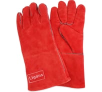 Спилковые пятипалые краги с подкладкой Ligans WC71