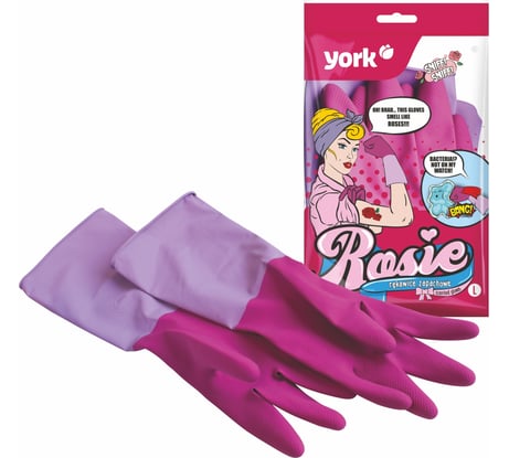 Ароматизированные перчатки YORK РОЗА L 092370