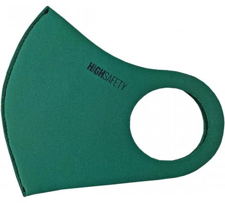 Многоразовая неопреновая защитная маска HIGH SAFETY, зеленый, L/XL HS-M01-G-LXL1