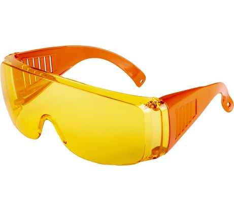 Защитные очки AMIGO, желтые с оранжевыми дужками, 74309