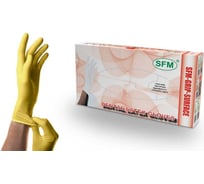 Стоматологические перчатки SFM латекс. нестер. неопудр. текстур. бол. (L, 8-9) (Германия) 4036534458211