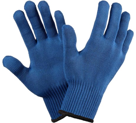 Перчатки Фабрика перчаток 10 класс, 6н 2-слойные синие, 9 L , без ПВХ, 10/200 6-10-2С-СИН-БП-(L)
