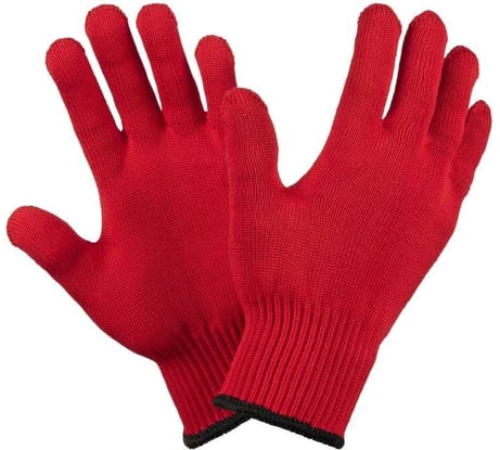 Перчатки Фабрика перчаток 10 класс, 6н 2-слойные красные, 9 L, без ПВХ, 10/200 6-10-2С-КР-БП-(L)