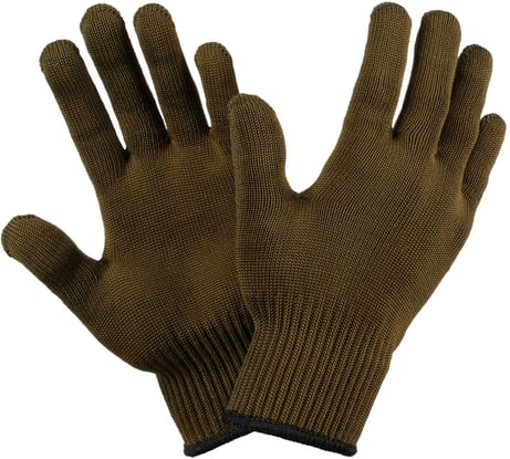 Перчатки Фабрика перчаток 10 класс, 6н 2-слойные олива, 9 L, без ПВХ, 10/200 6-10-2С-ОЛ-БП-(L)