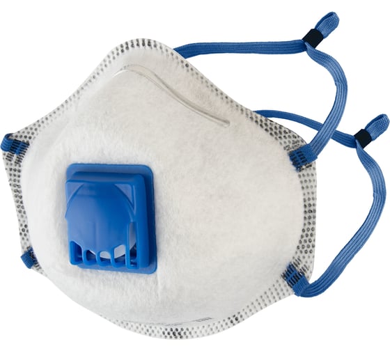 Респиратор с клапаном Jeta Safety 10 шт с углем E (от кислых газов) с регулировкой, FFP2 R D, чашеобразный JM-7628