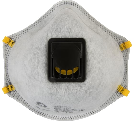 Респиратор с клапаном Jeta Safety 10 шт, с углем A с регулировкой, FFP1 R D, чашеобразный JM-7616