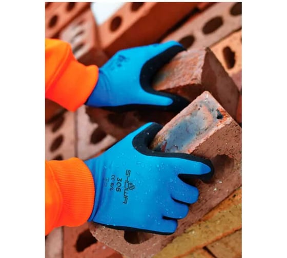 Защитные перчатки SHOWA Hold Durable 306 (Blue, S, Артикул: ) SHOWA306S