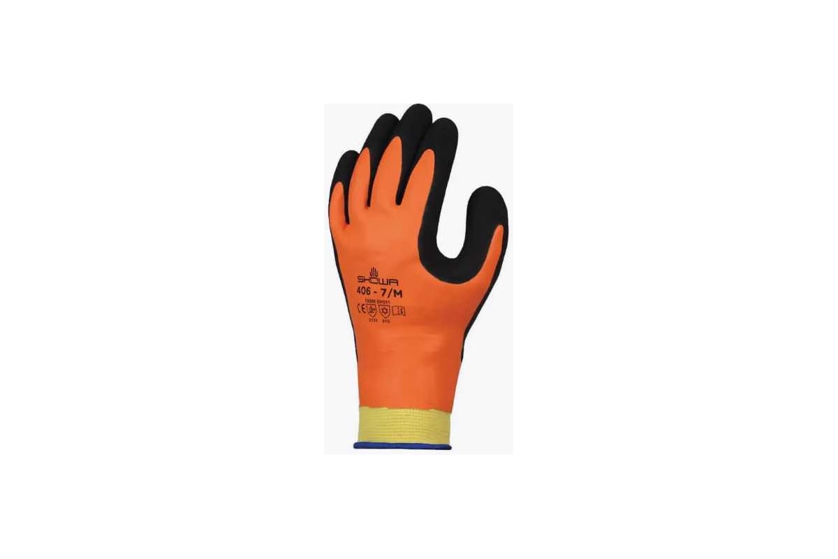 Защитные перчатки SHOWA Thermal 406 (Orange, L, Артикул: ) SHOWA406L ...