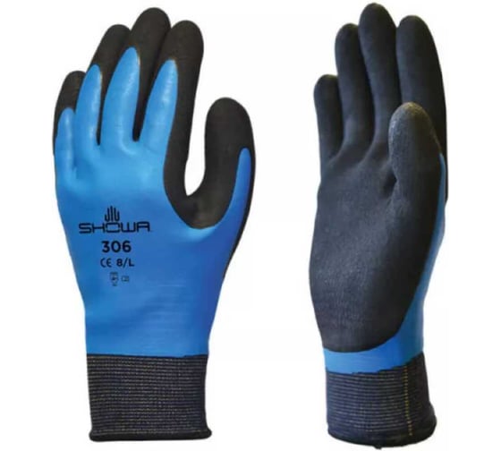 Защитные перчатки SHOWA Hold Durable 306 (Blue, M, Артикул: ) SHOWA306M