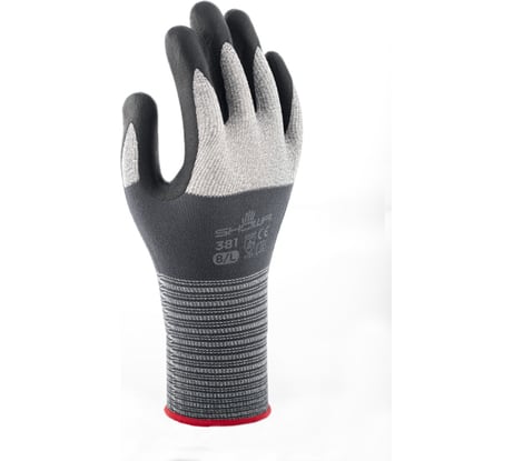 Защитные перчатки SHOWA Excellent Fit 381 (Grey/Black, M, Артикул: ) SHOWA381M