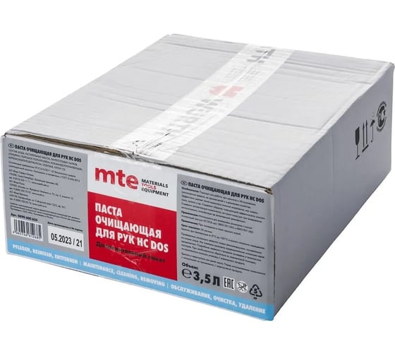Паста очищающая абразивная для рук MTE HC DOS пакет, 3.5 л 0890600635 1