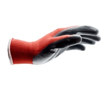 Перчатки защитные MTE полиэстер/нитрил, красно-серые, размер 11 2899403111