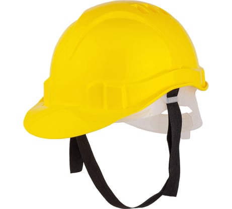 Защитная каска КЭС Европласт с пластиковым оголовьем КАС103 цвет желтый 90103002