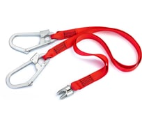 Строп Ад МОЛОТ двуплечевой (двойной) из полиамидной ленты с двумя карабинами 2К1-50 и Кбс Строп Ад 2К1-50 и Кбс