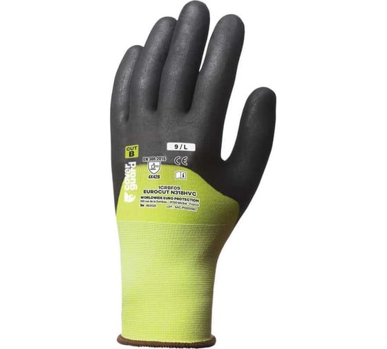 Перчатки COVERGUARD EUROTECHNIQUE EUROCUT N318HVC, 10 5450564020009 1