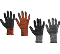 Перчатки садовые нейлоновые с нитриловым полуобливом Inbloom размер 10, 24.5 см, 34 г 180-017