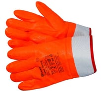 Перчатки утепленные Gward Flame Strong с обливкой ПВХ оранжевого цвета р. XXL 12 пар в упаковке GSP0228S, рост XXL12