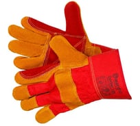 Перчатки комбинированные Gward Docker Lux из спилка c усиленной ладонью размер XL, 12 пар в упаковке XY130